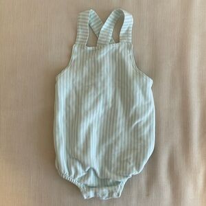TBBC boys mint knit sunsuit. Size 2T.